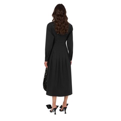THE POLKA DOTS PRINTED COTTON POPLIN DRESS
